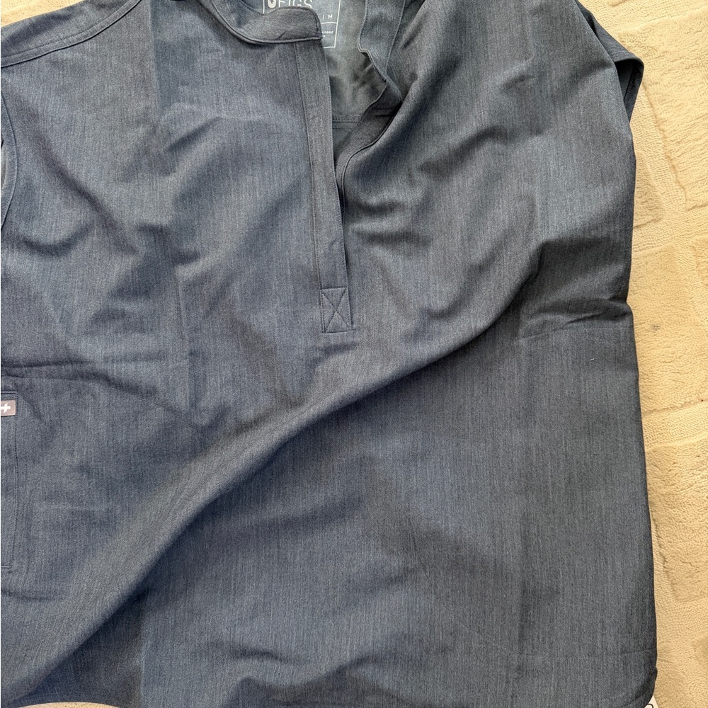 Figs Rafaela top - heather denim - medium